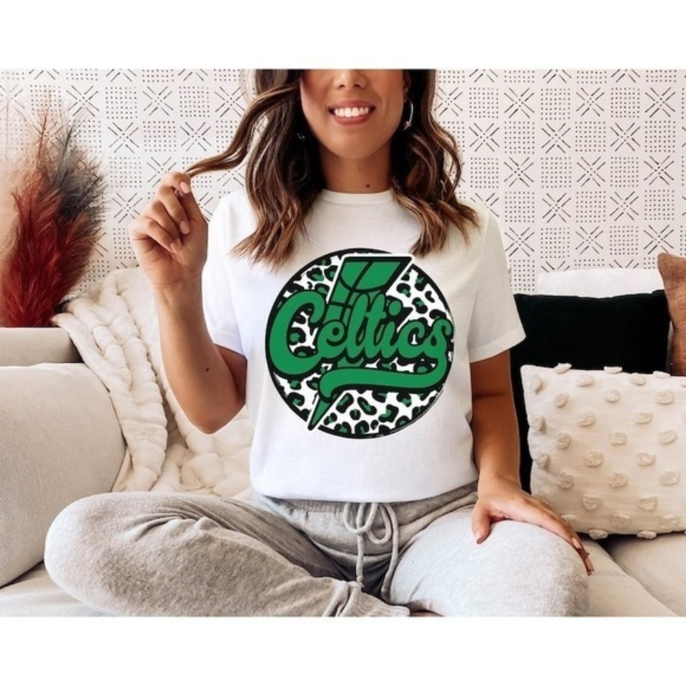 Boston Leopard Basketball Shirt, Celtics Tshirt, Boston Basketball Clothing